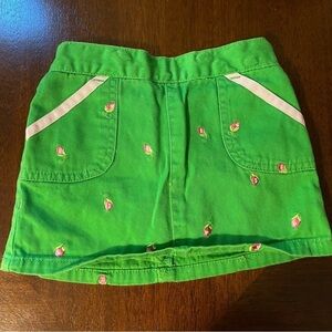 Dockers Bay | Green Floral Cotton Skort | 24 mo